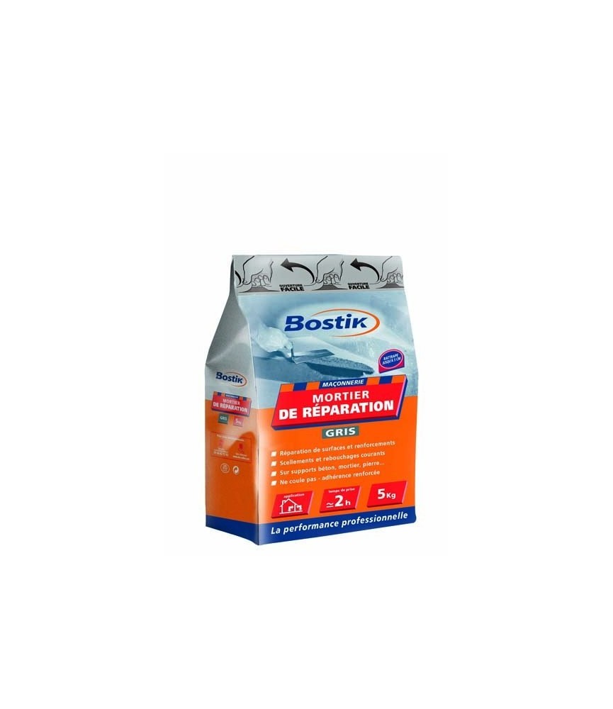 Mortier de réparation - 5 Kg - BOSTIK Mortier de réparation - 5 Kg - BOSTIK