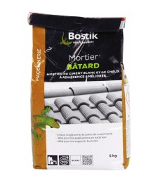 Mortier Batard blanc - Séchage rapide - 5 Kg - BOSTIK