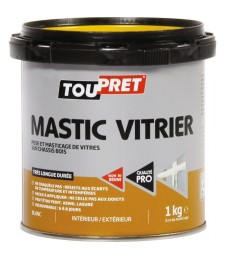 Mastic blanc pour pose de vitres - 1 Kg - TOUPRET