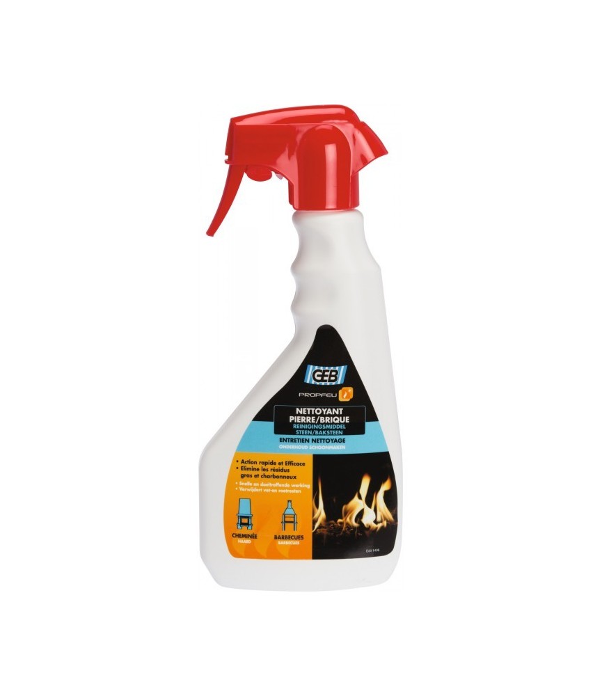Nettoyant pierres et briques de poêles et d'inserts - 500 ml - GEB Nettoyant pierres et briques de poêles et d'inserts - 500 ml - GEB