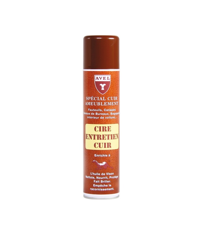 Cire entretien cuir d'ameublement - 400 ml - AVEL Cire entretien cuir d'ameublement - 400 ml - AVEL