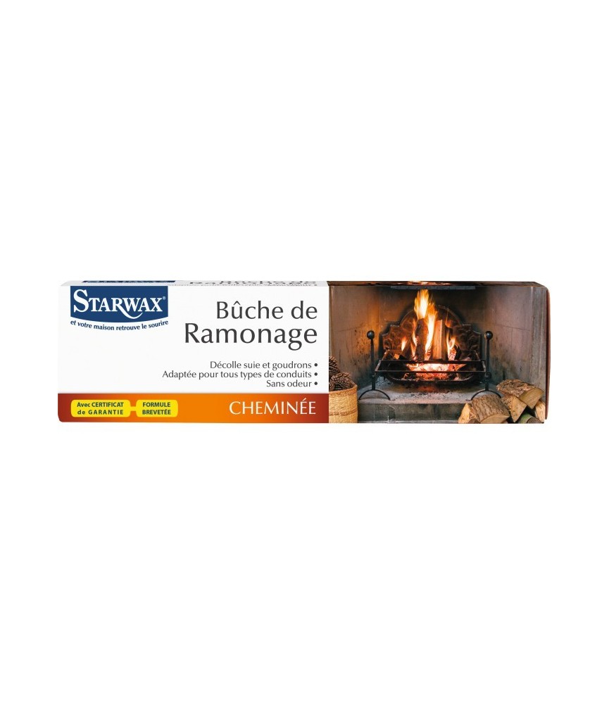 Bûche de ramonage - 29 cm - STARWAX Bûche de ramonage - 29 cm - STARWAX