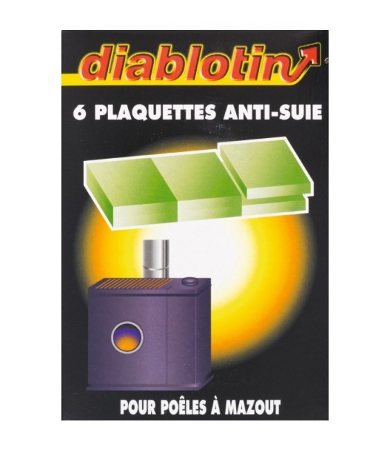 8 plaquettes Anti-suie pour poêle à mazout - DIABLOTIN