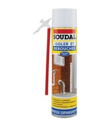 Mousse expansive pour isolation et calfeutrage - 500 ml - SOUDAL