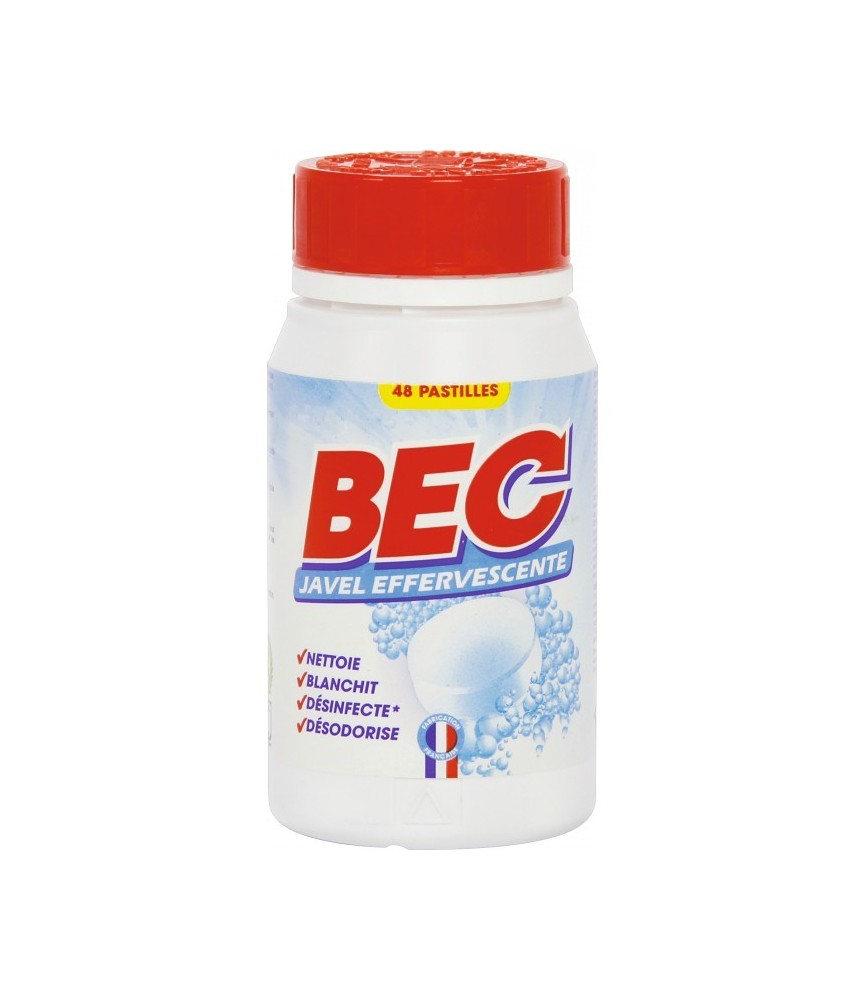 Pastilles eau de javel effervescente - 48 pastilles - BEC Pastilles eau de javel effervescente - 48 pastilles - BEC