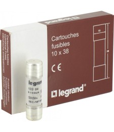 Cartouches industrielles cylindriques - 10 x 38 mm - 4 A - Sans voyant - Boîte de 10 - LEGRAND