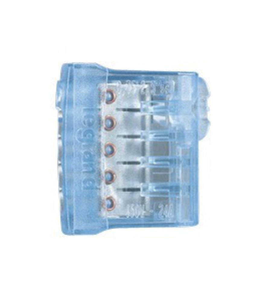 Borne de connexion sans vis Nylbloc - 5 fils - 24 A - Lot de 9 - LEGRAND Borne de connexion sans vis Nylbloc - 5 fils - 24 A - Lot de 9 - LEGRAND