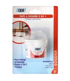 Pâte à souder 2 en 1 - Brassage tendre - 150 Gr - GEB
