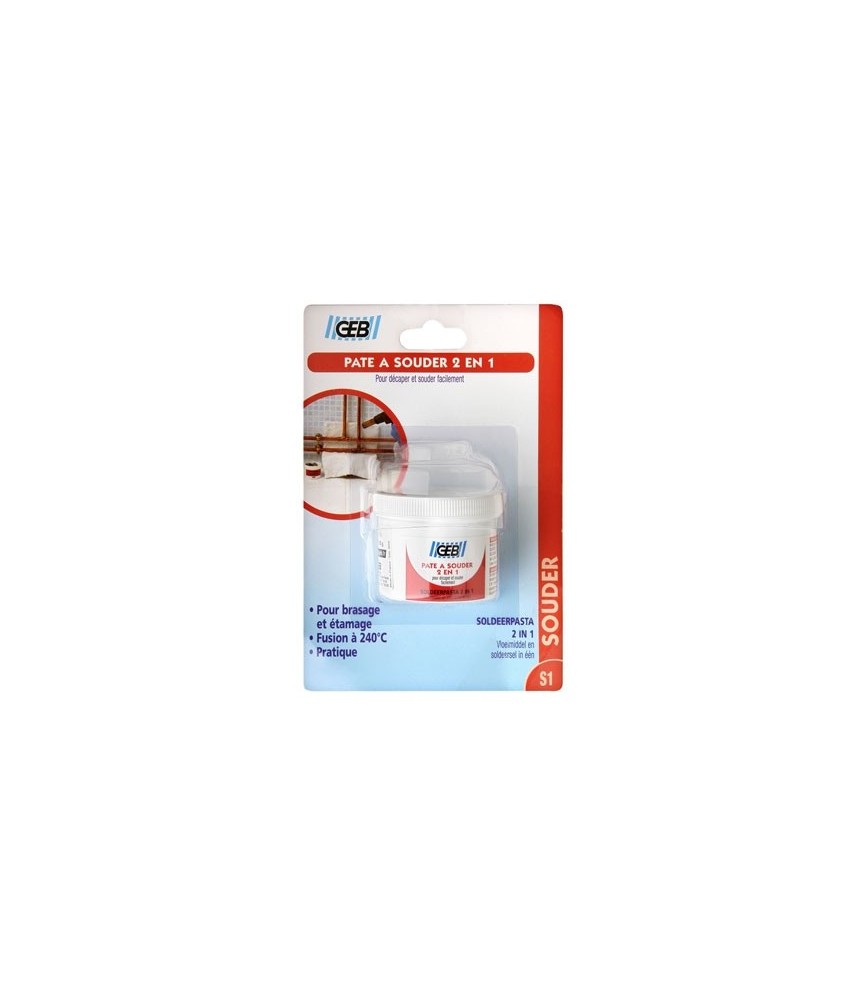 Pâte à souder 2 en 1 - Brassage tendre - 150 Gr - GEB