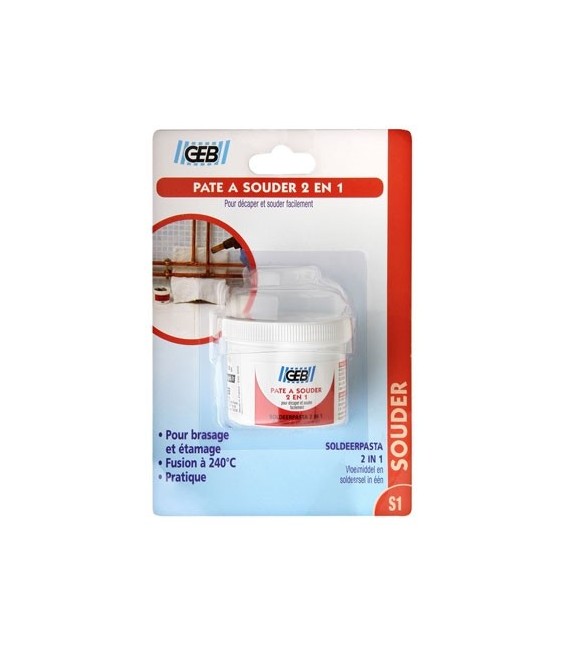 Pâte à souder 2 en 1 - Brassage tendre - 150 Gr - GEB