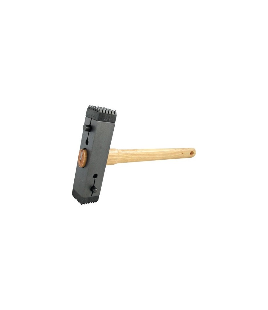 Marteau boucharde emmanché + plaquettes de dents - OUTIBAT