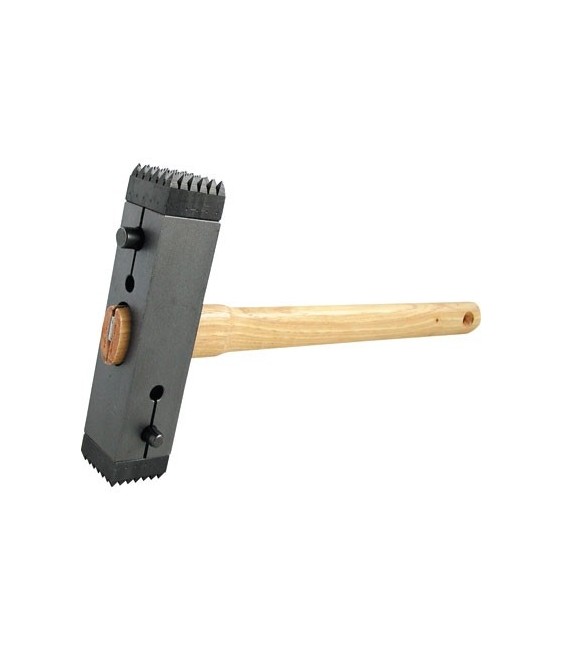 Marteau boucharde emmanché + plaquettes de dents - OUTIBAT