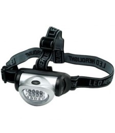 Lampe frontale - 8 leds faisceaux réglable - PROFILE