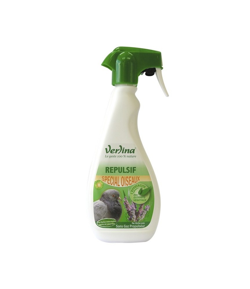 Répulsif écologique Spécial Oiseaux - 500 ml - VERLINA Répulsif écologique Spécial Oiseaux - 500 ml - VERLINA