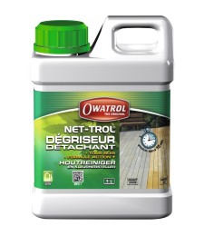 Dégriseur bois - Dégraissant pour bois tropicaux - Nettoyant - 1 L - OWATROL