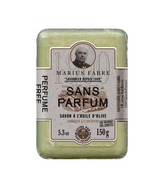 Savonnette à l'huile d'olive - Sans parfum - 150 Gr - MARIUS FABRE