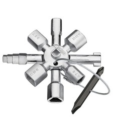 Clé universelle pour armoire de commande - TwinKey - KNIPEX