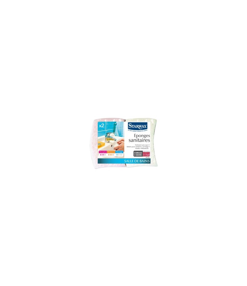 Éponges Sanitaires x2 STARWAX Éponges Sanitaires x2 STARWAX