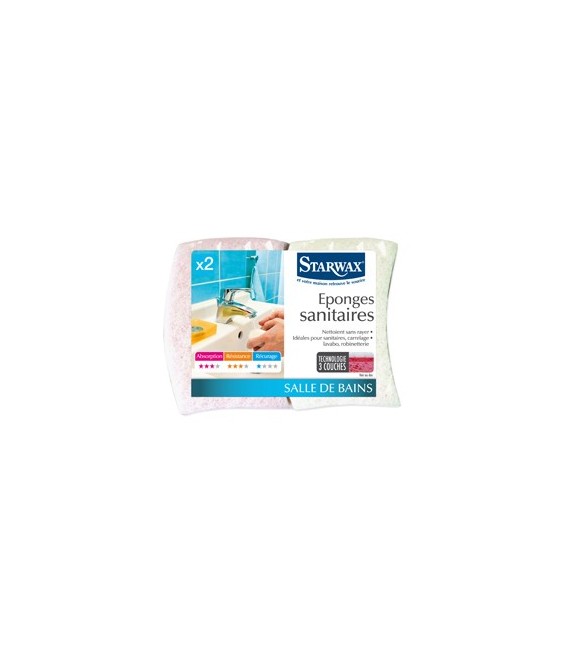 Éponges Sanitaires x2 STARWAX