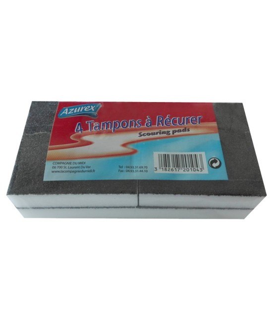 Tampons récurage intensif x 4 PAD