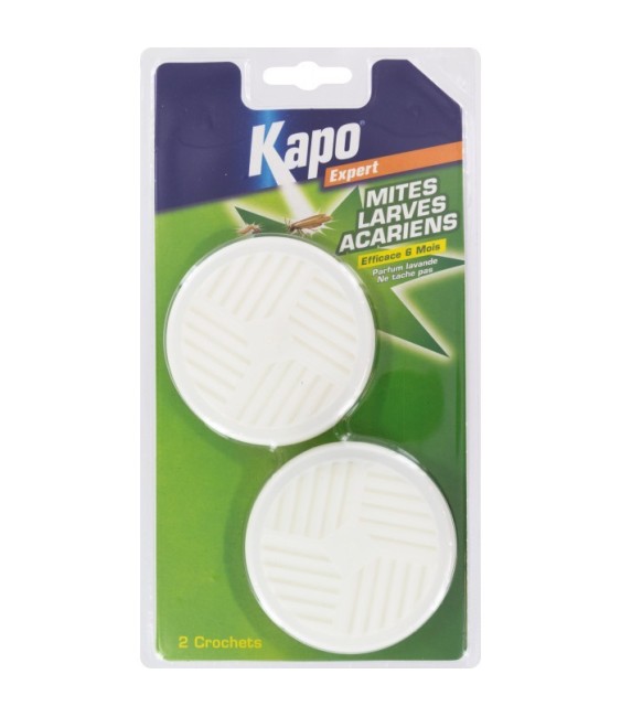 CROCHETS ANTI-MITES BLISTER DE 2 - KAPO