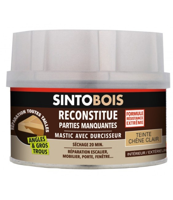 Mastic à bois - Chêne Clair -170ml - SINTO