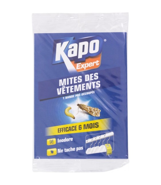 Papier anti-mites imprégné - Mites des vêtements - 1 bande