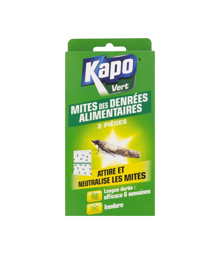 Mites alimentaire Kapo Vert - Piège - 2 pièges - KAPO Mites alimentaire Kapo Vert - Piège - 2 pièges - KAPO