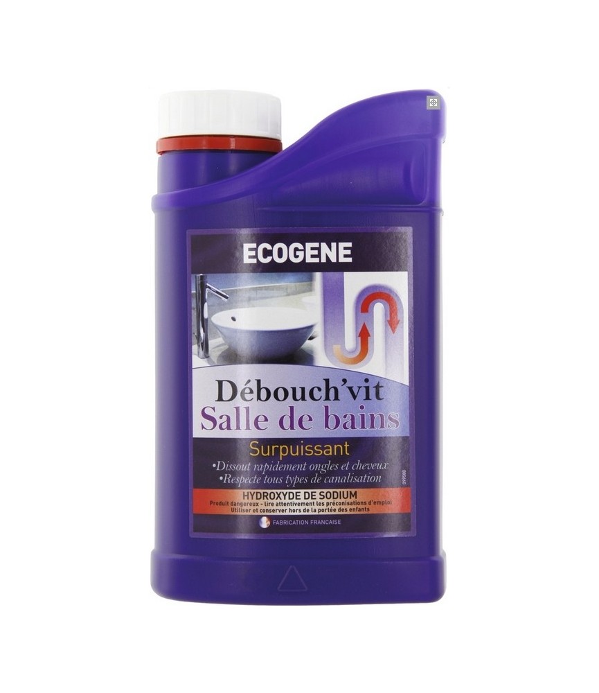 Déboucheur Soude Salle De Bain 1L - ECOGENE Déboucheur Soude Salle De Bain 1L - ECOGENE