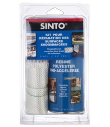 Kit de réparation - KIT500 Resine + Fibre - SINTO