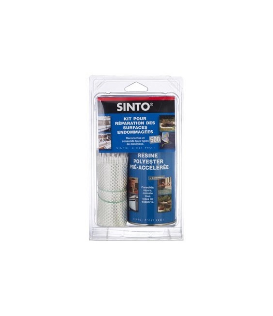 Kit de réparation - KIT500 Resine + Fibre - SINTO