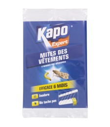 Papier anti-mites imprégné - Mites des vêtements - 2 bandes