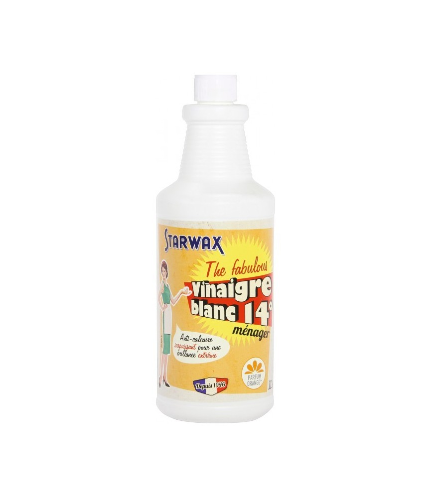 Vinaigre blanc Orange - THE MIRACULOUS - 1L - STARWAX Vinaigre blanc Orange - THE MIRACULOUS - 1L - STARWAX