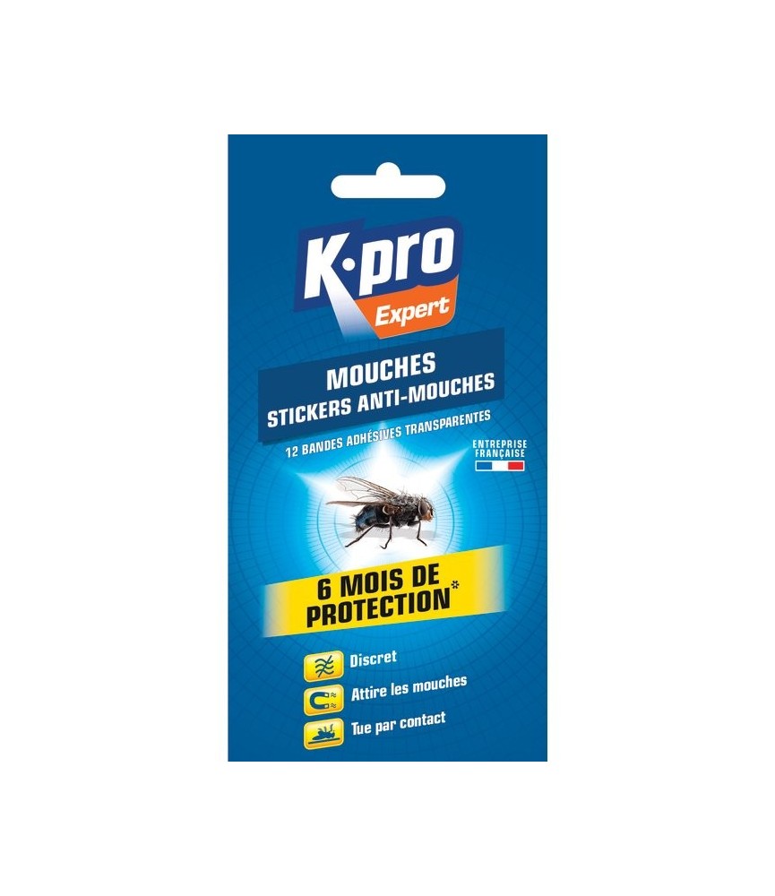 Bandes Adhésives Transparentes Anti-Mouches - KAPO Bandes Adhésives Transparentes Anti-Mouches - KAPO