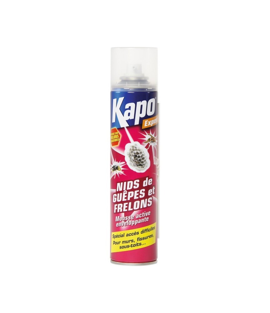 Aérosol Mousse Enveloppante Nids de Guêpes et Frelons - KAPO Aérosol Mousse Enveloppante Nids de Guêpes et Frelons - KAPO