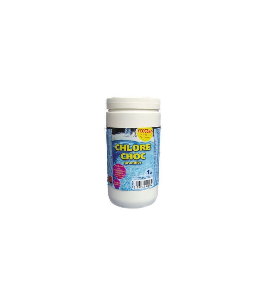 Chlore Choc Granulés 1KG- ECOGENE Chlore Choc Granulés 1KG- ECOGENE