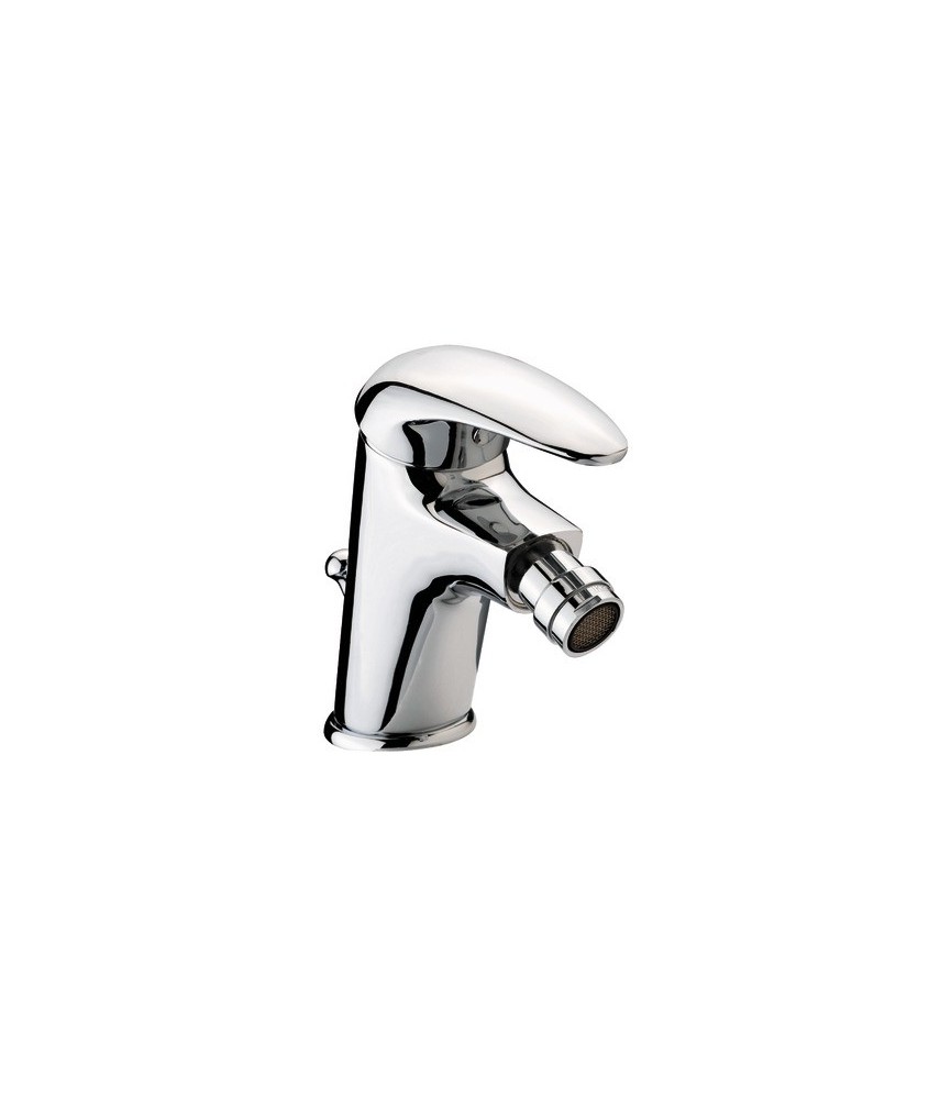 Mitigeur pour bidet Chromé avec vidage - Manette pleine - "City 2"