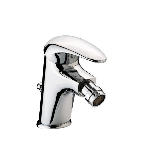 Mitigeur pour bidet Chromé avec vidage - Manette pleine - "City 2"