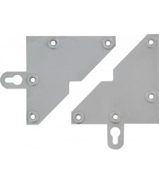 Lot de 2 plaques triangulaires avec pattes pour fixer meuble - STRAUSS VONDERWEIDT