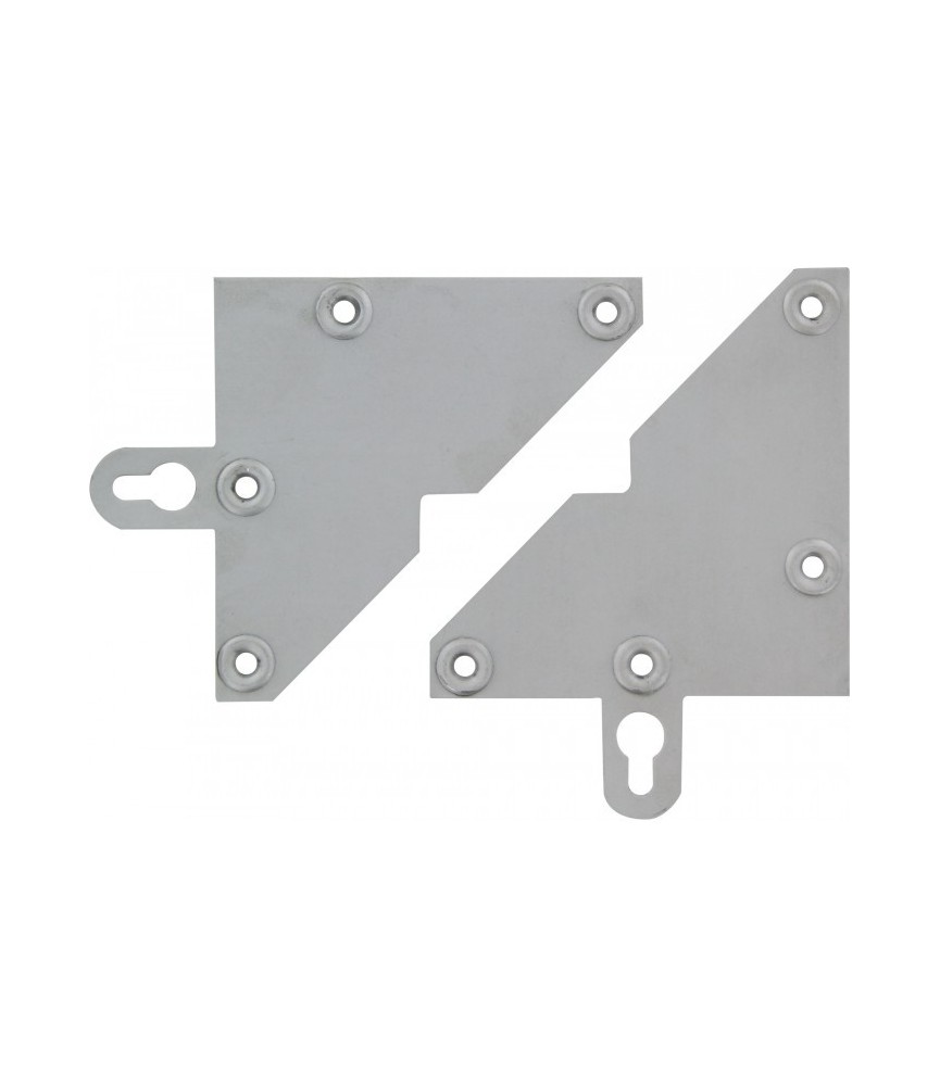 Lot de 2 plaques triangulaires avec pattes pour fixer meuble - STRAUSS VONDERWEIDT Lot de 2 plaques triangulaires avec pattes pour fixer meuble - STRAUSS VONDERWEIDT