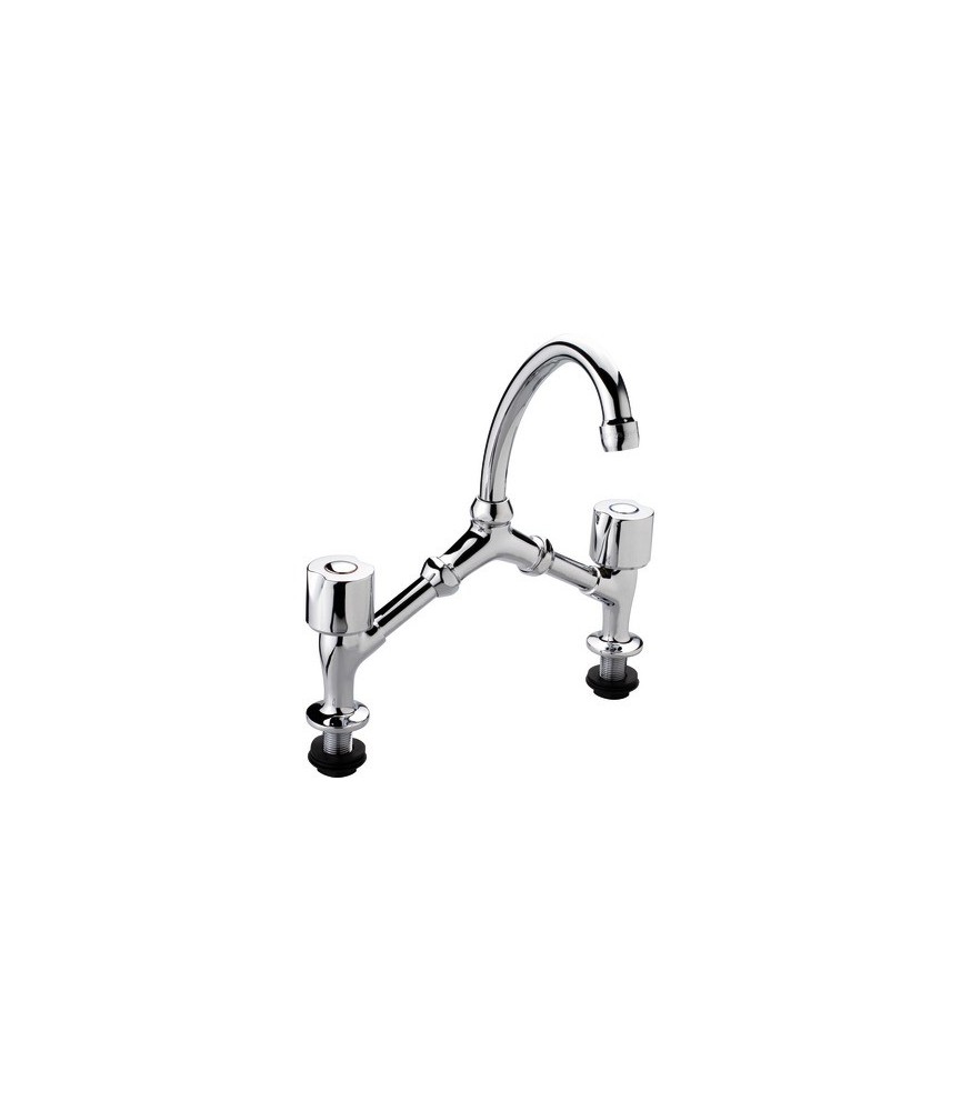 Mélangeur pour lavabo 2 trous - Tête céramique - "Équinoxe" - Mélangeur pour lavabo 2 trous - Tête céramique - "Équinoxe" -