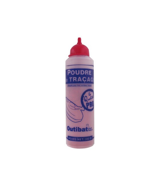 Poudre de traçage Rouge pour cordeau - 200 Gr - OUTIBAT