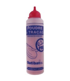 Poudre de traçage Rouge pour cordeau - 400 Gr - OUTIBAT