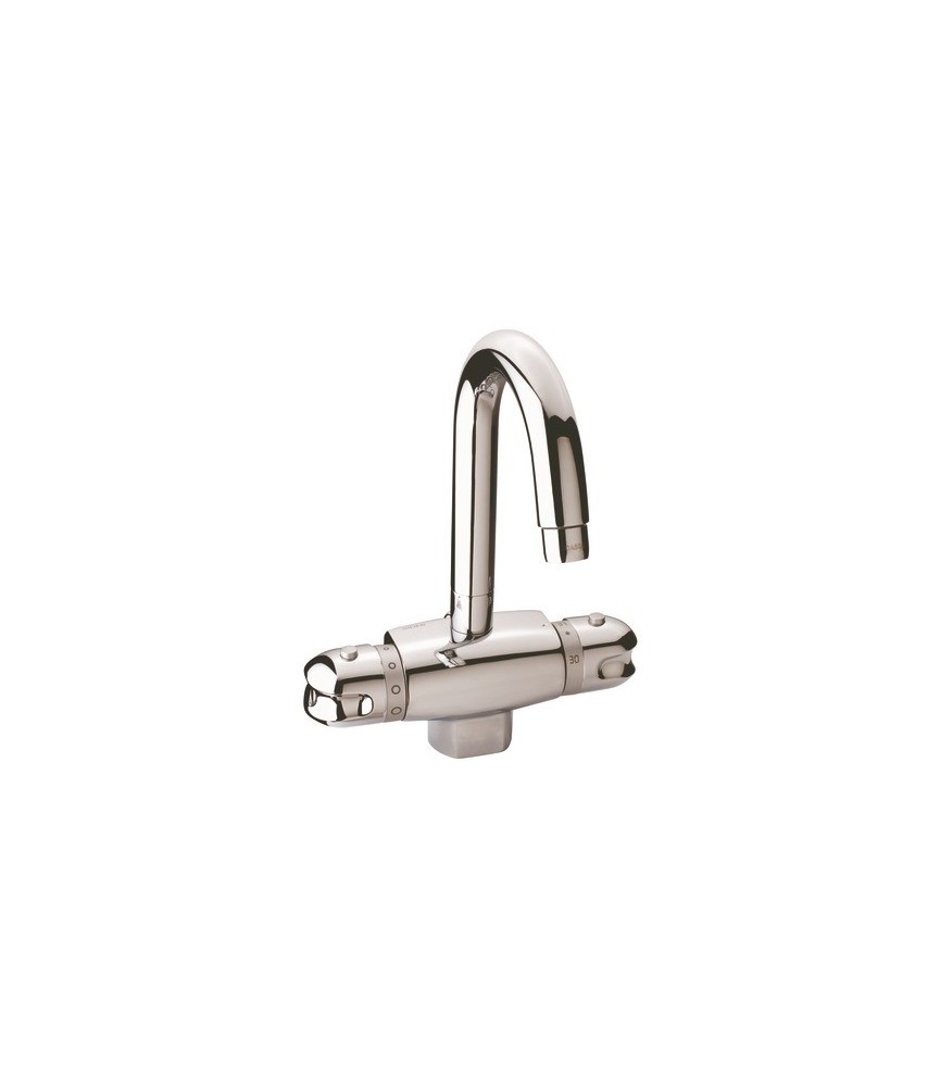 Mitigeur thermostatique pour lavabo bec haut avec vidage - "Thermo-Club 2" - Mitigeur thermostatique pour lavabo bec haut avec vidage - "Thermo-Club 2" -