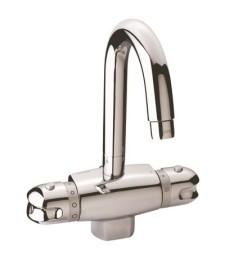 Mitigeur thermostatique pour lavabo bec haut sans vidage - "Thermo-Club 2" -
