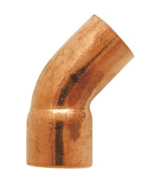 Coude 45° mâle / femelle cuivre - Diam : 28 mm - RACCORDS