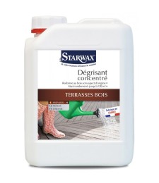 Décrassant concentré pour terrasse bois - 2 L - STARWAX