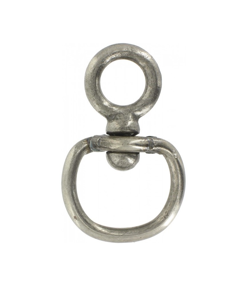 Touret grand oeil bélière ronde - Acier zingué - 8 mm (lot de 5) Touret grand oeil bélière ronde - Acier zingué - 8 mm (lot de 5)