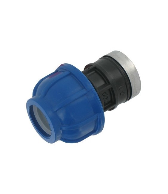 Raccord droit femelle -  25 mm (26 x 34 ) - CAP VERT