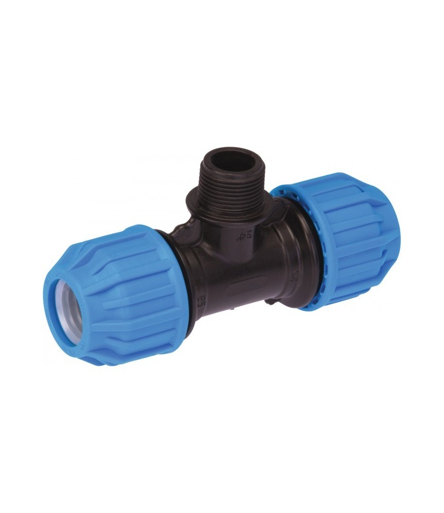 Té de dérivation mâle - 25 mm - CAP VERT Té de dérivation mâle - 25 mm - CAP VERT